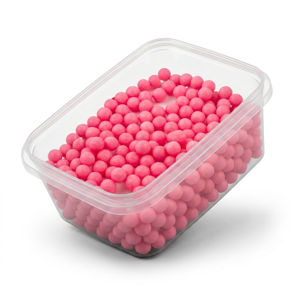 Růžové cukrové perly 7 mm od značky SweetArt na zdobení dortů a dezertů