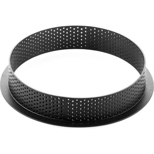 Mikro perforovaný ráfek na tartaletky Silikomart o průměru 16 cm a výšce 3,5 cm pro pečení koláčů a tart