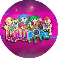 Čtyři kreslené zpěvačky Lollipopz s mikrofony na růžovém pozadí, jedlý obrázek na dort