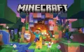 Steve a Alex s monstry ze světa Minecraft, jedlý obrázek na dort