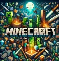 Herní motiv Minecraft s Creepery a kostkami, jedlý obrázek na dort