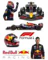 Závodník Max Verstappen a monopost Red Bull Racing, jedlý obrázek na dort