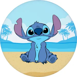 Lilo a Stitch – Stitch na pláži u moře s palmami – jedlý papír na dort
