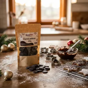 Černá cukrářská poleva 250g