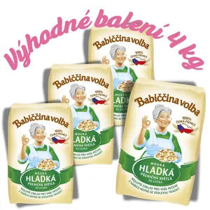 Babiččina volba Mouka pšeničná hladká 4 x 1 kg