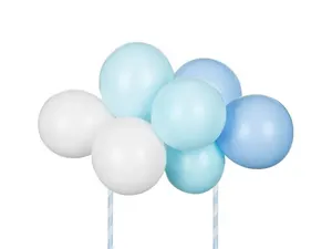 Zápich do dortu PartyDeco s balónky Modrý