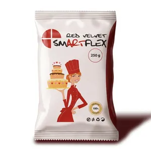 250g Potahovací dortová hmota SMARTFLEX, Červená - Vanilka