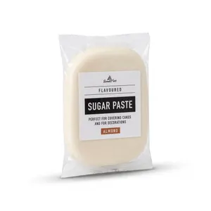 Fondán na dort, Bílý - White, Mandlový 250g