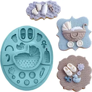 Silikonová formička kočárek 14,5x11,5cm - Cakesicq