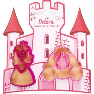 Vykrajováko princezna a kočár 2ks - Decora