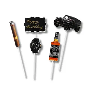Zápich do dortu Happy Birthday Gentleman party