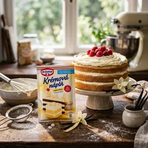 Krémová náplň vanilková 65 g - Vanilkový krém
