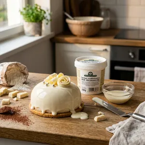 Farcitura, zrcadlová poleva Mirall - Bílá čokoláda 250g