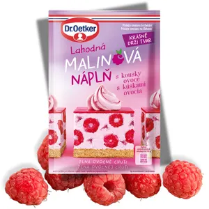 Malinová smetanová náplň 50g s kousky