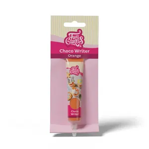 Zdobící tubičky - čokoládová zdobička - oranžová 25g
