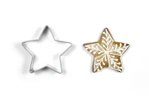 Nerezové vykrajovátko: HVĚZDA 4,2cm - 5-cípá