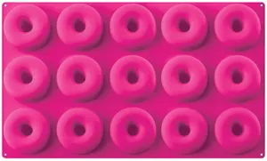 Silikonová pečicí forma Alvarak Mini donuty