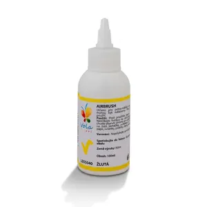 Barva tekutá cukrářská Airbrush (žlutá) 100 ml/lahvička
