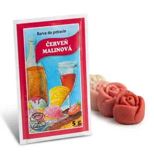 Prášková potravinářská barva červeň malinová 5 g
