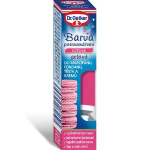 Gelová potravinářská barva růžová 10 g