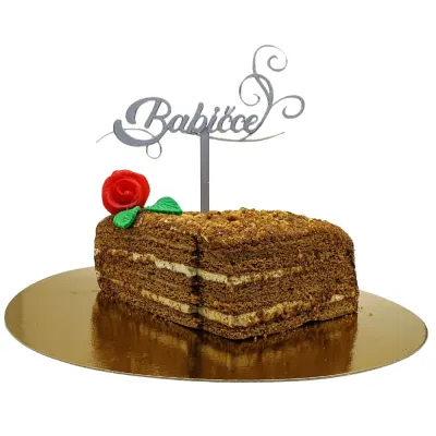 3D zápich BABIČCE – dortová dekorace – 3D zápich z vlastní výroby