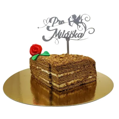 3D zápich na dort Miláček s amorkem – 3D zápich z vlastní výroby
