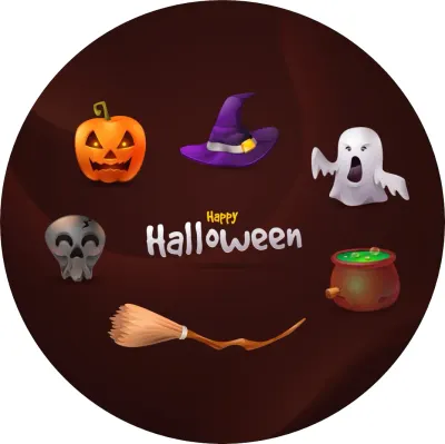 Brown Halloween – jedlý papír na dort