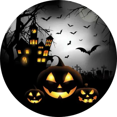 Black Halloween – jedlý papír na dort
