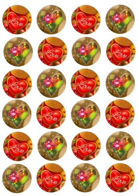 Barevná láska – jedlá kolečka na cupcakes