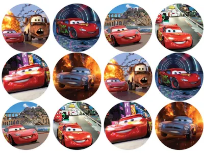 Cars Cupcakes – jedlá kolečka na cupcakes