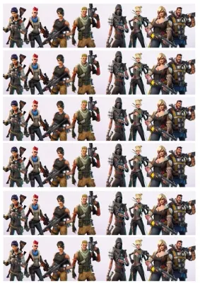 Fortnite – pásy – obdélníkový jedlý papír na dort