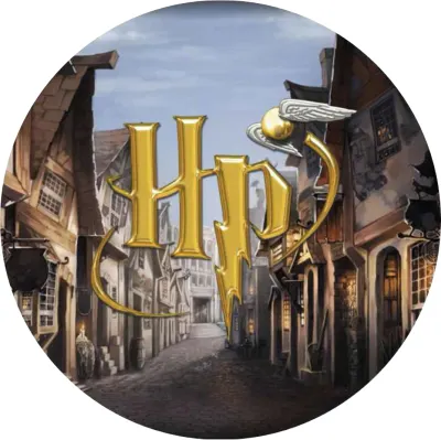 Harry Potter Příčná ulice – jedlý papír na dort