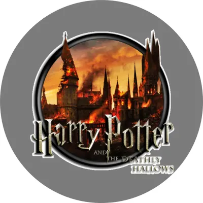 Harry Potter Bitva o Bradavice – hořící hrad – jedlý papír na dort
