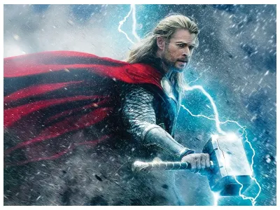 Avengers – Thor – obdélníkový jedlý papír na dort