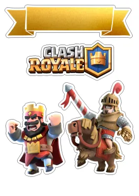 Clash Royale – obdélníkový jedlý papír na dort