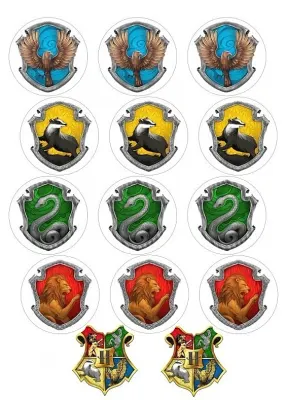 Harry Potter Cupcakes – jedlá kolečka na cupcakes