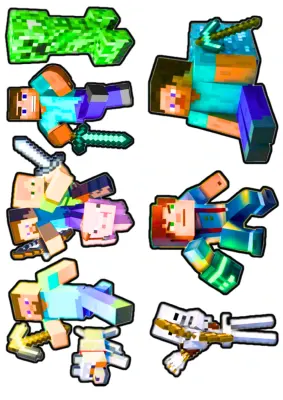 Minecraft – Dekorace – obdélníkový jedlý papír na dort