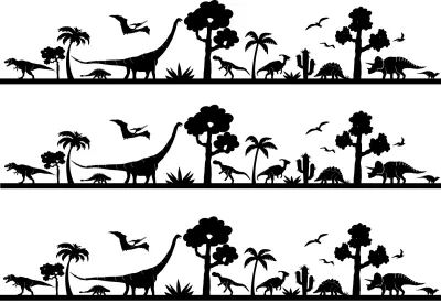 Pravěk – Dinosauři – obdélníkový jedlý papír na dort