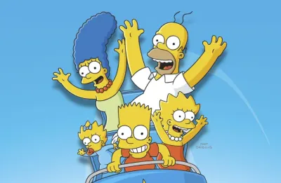 Simpsonovi – rodina na horské dráze – obdélníkový jedlý papír na dort