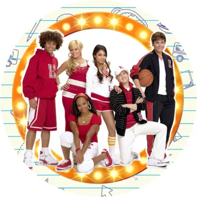 High School Musical – parta v divadelním oblouku – jedlý papír na dort