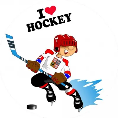 I love hockey – jedlý papír na dort