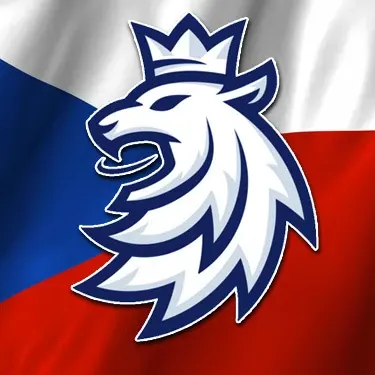 Hokej – český lev na pozadí vlajky – jedlý papír na dort