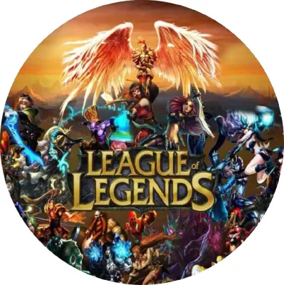 League of Legends – Kayle a hrdinové s logem – jedlý papír na dort