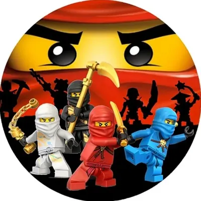 LEGO Ninjago – velká maska a stíny nepřátel – jedlý papír na dort