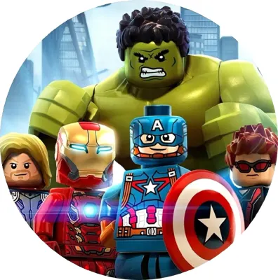 LEGO – Avengers – jedlý papír na dort