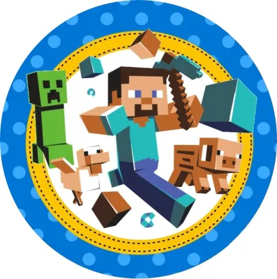 Minecraft Steve – jedlý papír na dort