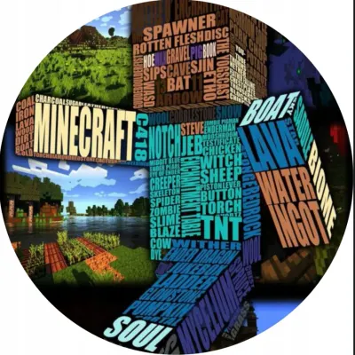 Minecraft – blok ze slov TNT, Steve a Creeper – jedlý papír na dort