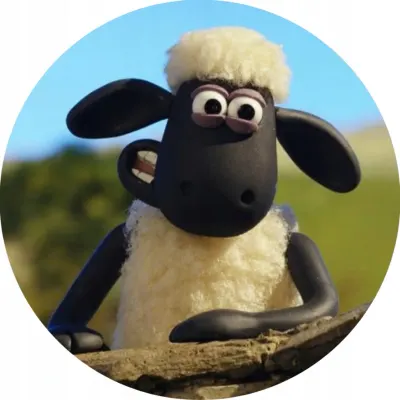 Ovečka Shaun – Shaun u dřevěného plotu – jedlý papír na dort