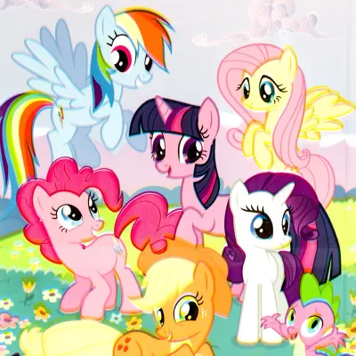 Můj malý pony – parta se Spikem na louce – jedlý papír na dort