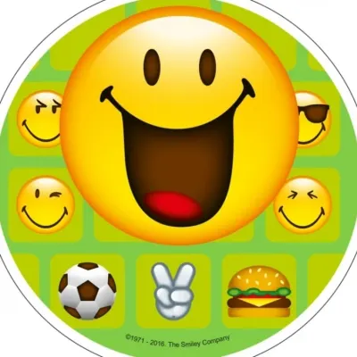 Emoji – Smajlík – jedlý papír na dort
